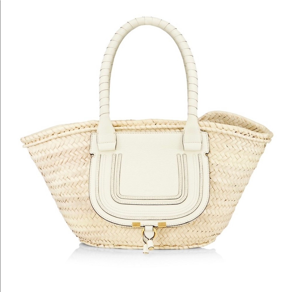 Chloe Medium Marcie Raffia Tote
